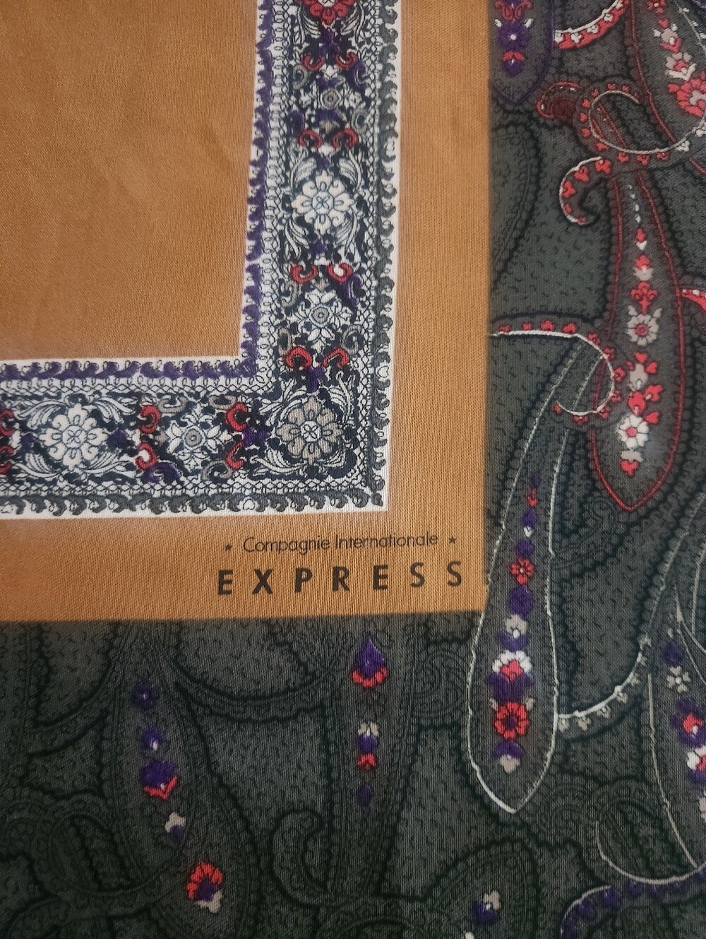 Express Patterned Square Scarf Multi Color - Picture 2 of 7